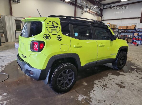 ZACCJBCB7HPF52622 2017 JEEP RENEGADE Зеленый Задняя правая четверть