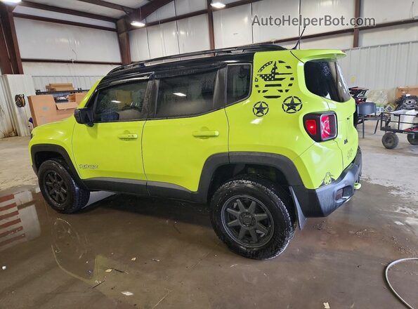 ZACCJBCB7HPF52622 2017 JEEP RENEGADE Зеленый Задняя левая четверть