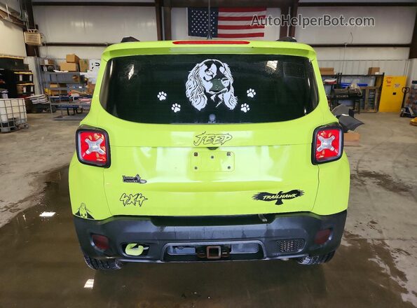ZACCJBCB7HPF52622 2017 JEEP RENEGADE Зеленый Вид сзади