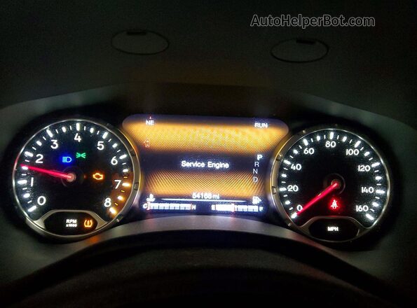 ZACCJBCBXHPE45614 2017 JEEP RENEGADE White Widok zestawu wskaźników
