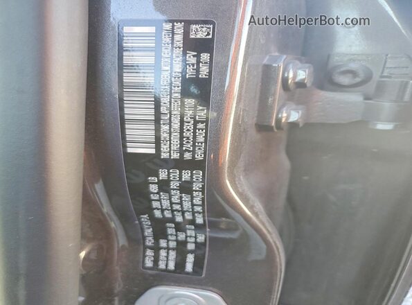 ZACCJBCBXJPH41108 2018 JEEP RENEGADE Charcoal VIN կոդի պիտակի տեսք