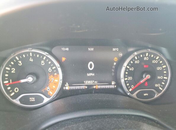 ZACCJBCT1GPD39110 2016 JEEP RENEGADE Gray Instrument cluster view