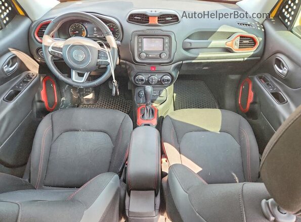 ZACCJBCT1GPE18535 2016 JEEP RENEGADE Желтый Вид панели приборов