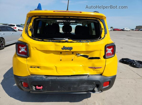 ZACCJBCT1GPE18535 2016 JEEP RENEGADE Желтый Вид сзади