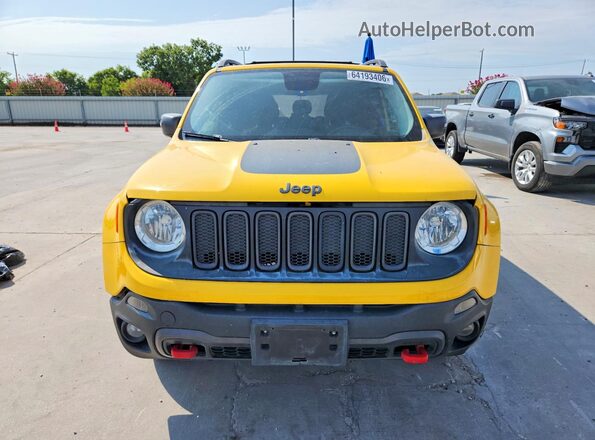 ZACCJBCT1GPE18535 2016 JEEP RENEGADE Желтый Вид спереди