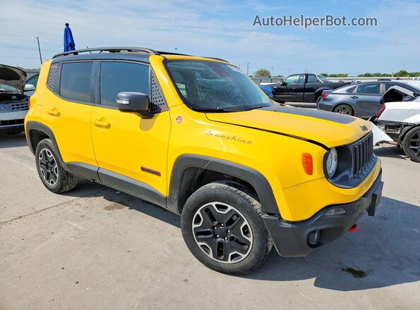 ZACCJBCT1GPE18535 2016 JEEP RENEGADE Желтый Передняя правая четверть