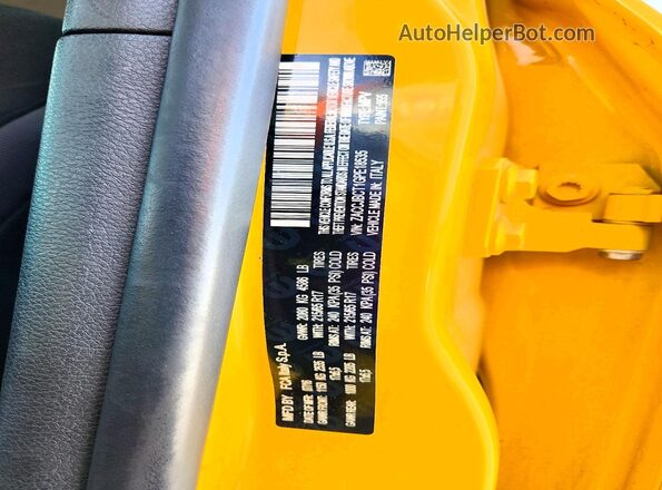 ZACCJBCT1GPE18535 2016 JEEP RENEGADE Желтый Вид наклейки с VIN-кодом