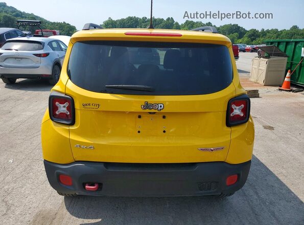 ZACCJBCT2GPD51654 2016 JEEP RENEGADE Yellow Հետևի տեսք