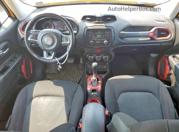 ZACCJBCT2GPD51654 2016 JEEP RENEGADE Yellow Առջևի վահանակի տեսք