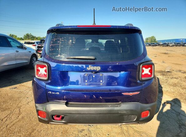 ZACCJBCT4GPD38923 2016 JEEP RENEGADE Blue Vista trasera
