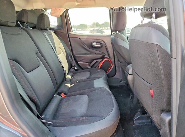 ZACCJBCT6GPD34842 2016 JEEP RENEGADE Gray უკანა სავარძლების ხედი