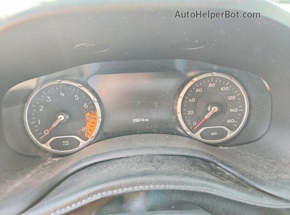 ZACCJBCT6GPD34842 2016 JEEP RENEGADE Gray ხელსაწყოთა პანელის ხედი