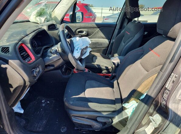 ZACCJBCT6GPD34842 2016 JEEP RENEGADE Gray წინა სალონის ხედი