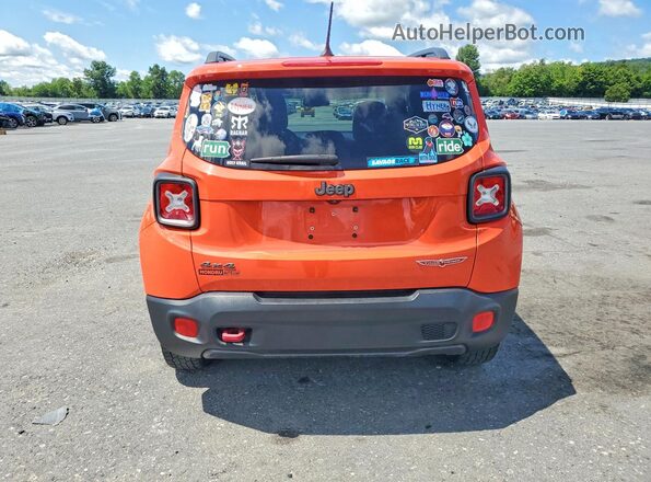 ZACCJBCT6GPD41287 2016 JEEP RENEGADE Orange Vista trasera