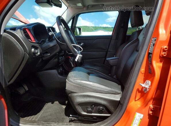 ZACCJBCT6GPD41287 2016 JEEP RENEGADE Orange Vista interior delantera