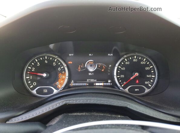 ZACCJBCT6GPD48868 2016 JEEP RENEGADE Silver Instrument cluster view