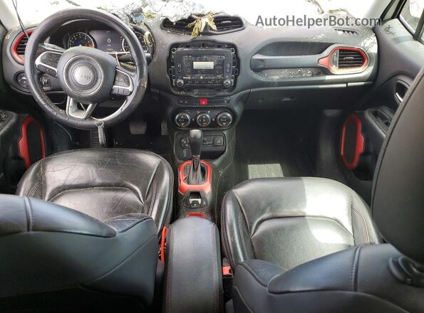 ZACCJBCT6GPE26257 2016 JEEP RENEGADE White Widok deski rozdzielczej
