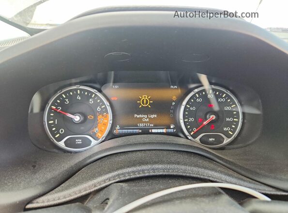 ZACCJBCT7GPC84081 2016 JEEP RENEGADE Black Vista del cuadro de instrumentos