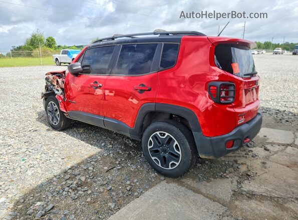 ZACCJBCT8GPC45015 2016 JEEP RENEGADE Red Rear left