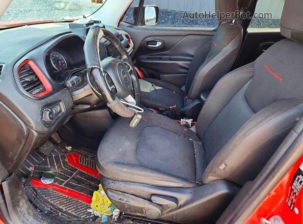 ZACCJBCT8GPC45015 2016 JEEP RENEGADE Red Front interior view