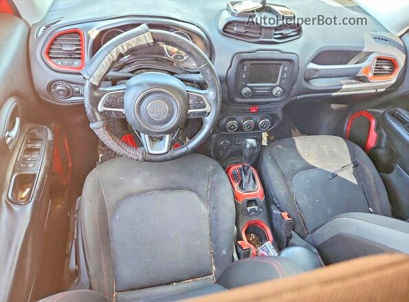 ZACCJBCT8GPC45015 2016 JEEP RENEGADE Red Dashboard view