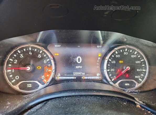 ZACCJBCT8GPC45015 2016 JEEP RENEGADE Red Instrument cluster view