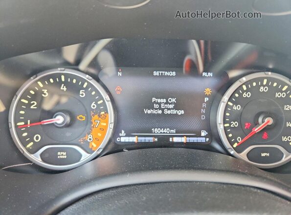 ZACCJBCTXGPC92093 2016 JEEP RENEGADE Gray Սարքավորումների վահանակի տեսք
