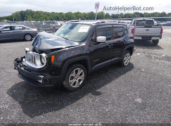 ZACCJBDB7JPH85453 2018 JEEP RENEGADE Черный Передняя левая четверть