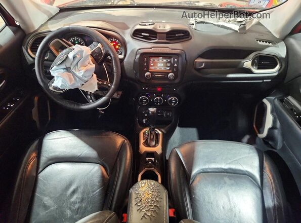 ZACCJBDB8HPE72793 2017 JEEP RENEGADE Красный Вид панели приборов