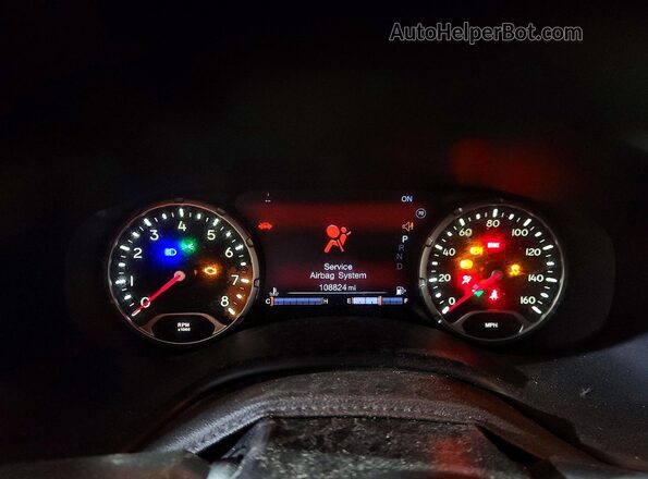 ZACCJBDB8HPE72793 2017 JEEP RENEGADE Красный Вид щитка приборов