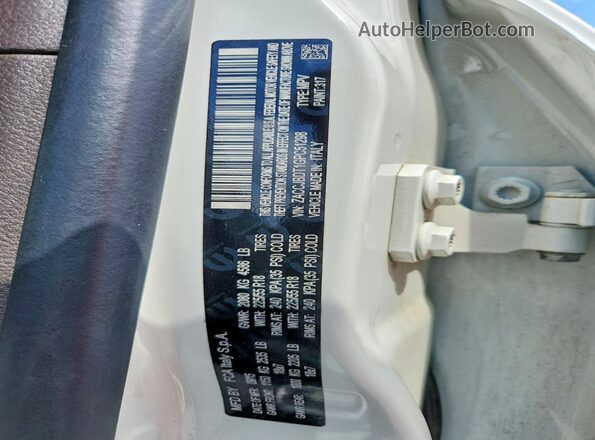 ZACCJBDT1GPC51298 2016 JEEP RENEGADE White Вид наклейки з VIN-кодом