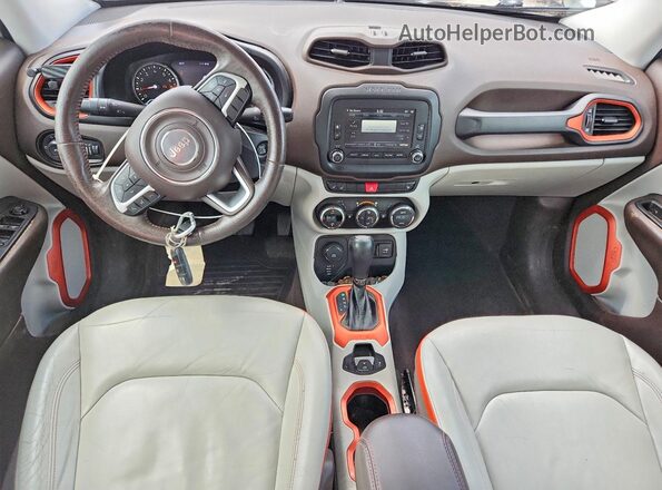 ZACCJBDT1GPC51298 2016 JEEP RENEGADE White Вид панелі приладів