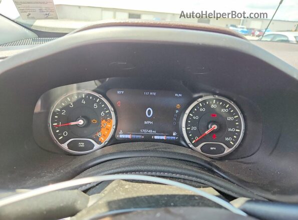 ZACCJBDT1GPC51298 2016 JEEP RENEGADE White Вид щитка приладів