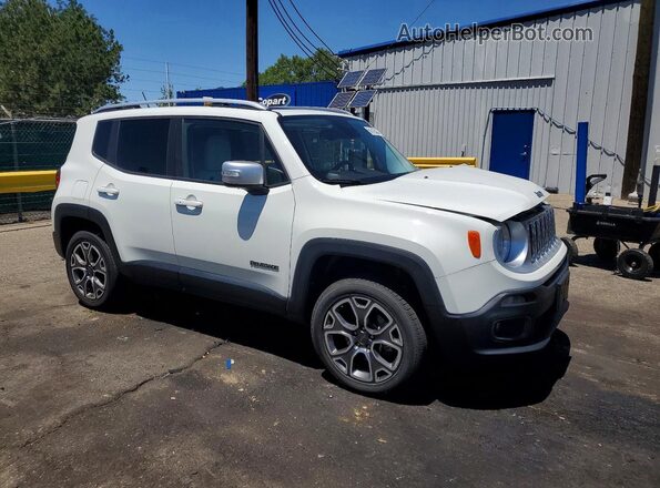 ZACCJBDT3GPD23523 2016 JEEP RENEGADE Белый Передняя правая четверть