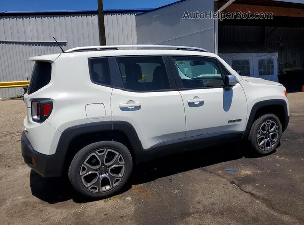 ZACCJBDT3GPD23523 2016 JEEP RENEGADE Белый Задняя правая четверть