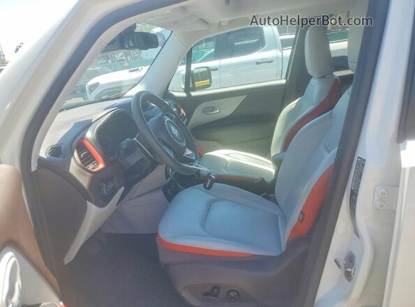 ZACCJBDT3GPD23523 2016 JEEP RENEGADE Белый Вид салона спереди