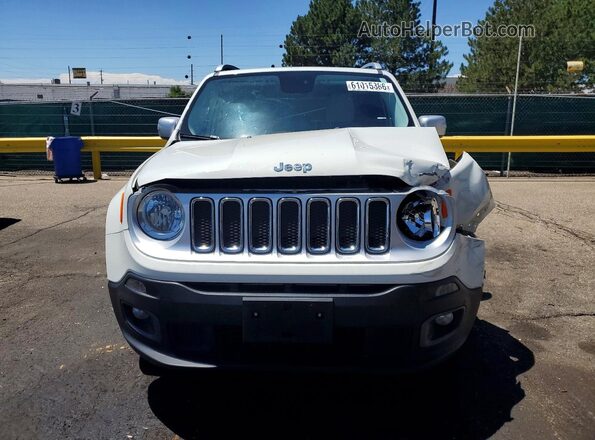 ZACCJBDT3GPD23523 2016 JEEP RENEGADE Белый Вид спереди