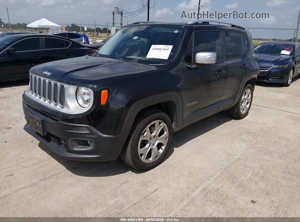 ZACCJBDT4GPD81334 2016 JEEP RENEGADE Black წინა მარცხენა ხედი სამი მეოთხედიდან