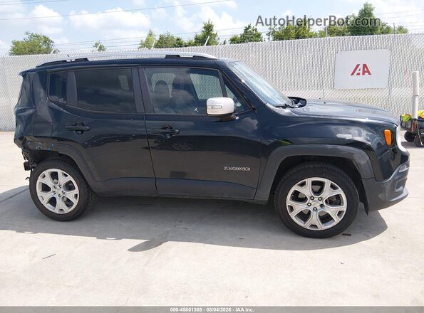 ZACCJBDT4GPD81334 2016 JEEP RENEGADE Black უკანა სალონის ხედი