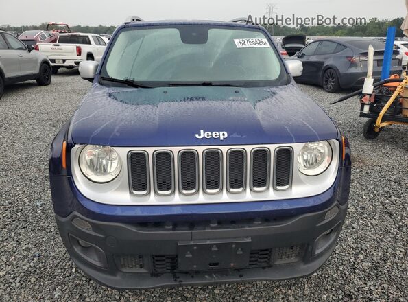 ZACCJBDT6GPC61230 2016 JEEP RENEGADE Blue Widok z przodu