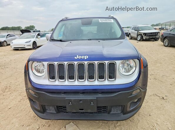 ZACCJBDT8GPD27826 2016 JEEP RENEGADE Blue Vista frontal
