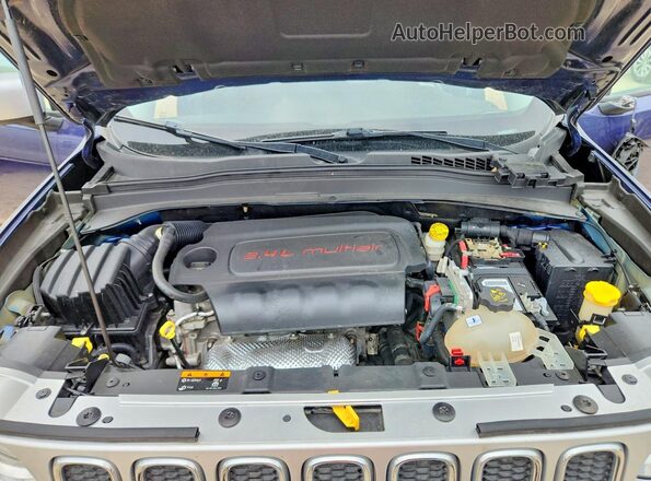ZACCJBDT8GPD27826 2016 JEEP RENEGADE Blue Vista del compartimento del motor