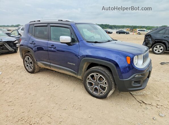 ZACCJBDT8GPD27826 2016 JEEP RENEGADE Blue Delantero derecho