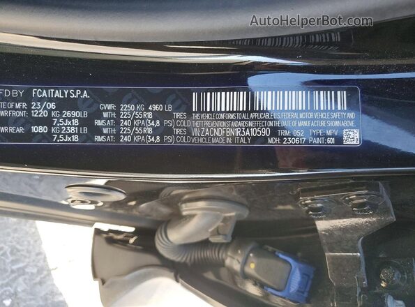 ZACNDFBN1R3A10590 2024 DODGE OTHER Черный Панорамный вид салона 360°