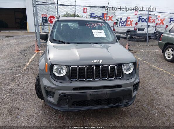 ZACNJAAB3LPL16299 2020 JEEP RENEGADE Gray ხელსაწყოთა პანელის ხედი