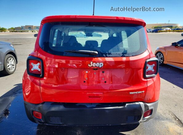 ZACNJAAB6LPL13719 2020 JEEP RENEGADE Red Вид ззаду