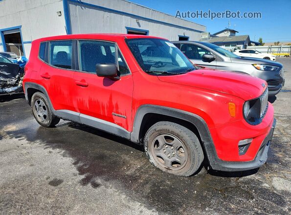 ZACNJAAB6LPL13719 2020 JEEP RENEGADE Red Передня права чверть