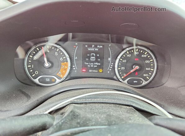 ZACNJAAB6LPL13719 2020 JEEP RENEGADE Red Вид щитка приладів