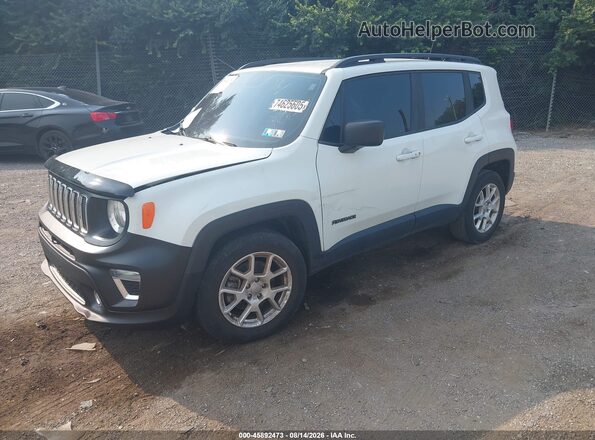 ZACNJAAB6LPL85486 2020 JEEP RENEGADE White წინა მარცხენა ხედი სამი მეოთხედიდან