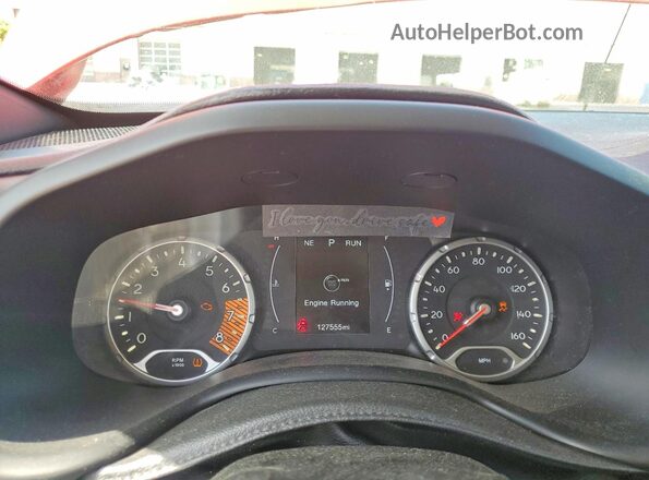 ZACNJAAB8LPM03910 2020 JEEP RENEGADE Red ხელსაწყოთა პანელის ხედი